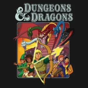 camiseta dungeons and dragons e