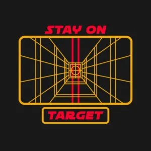 camiseta stay on target e